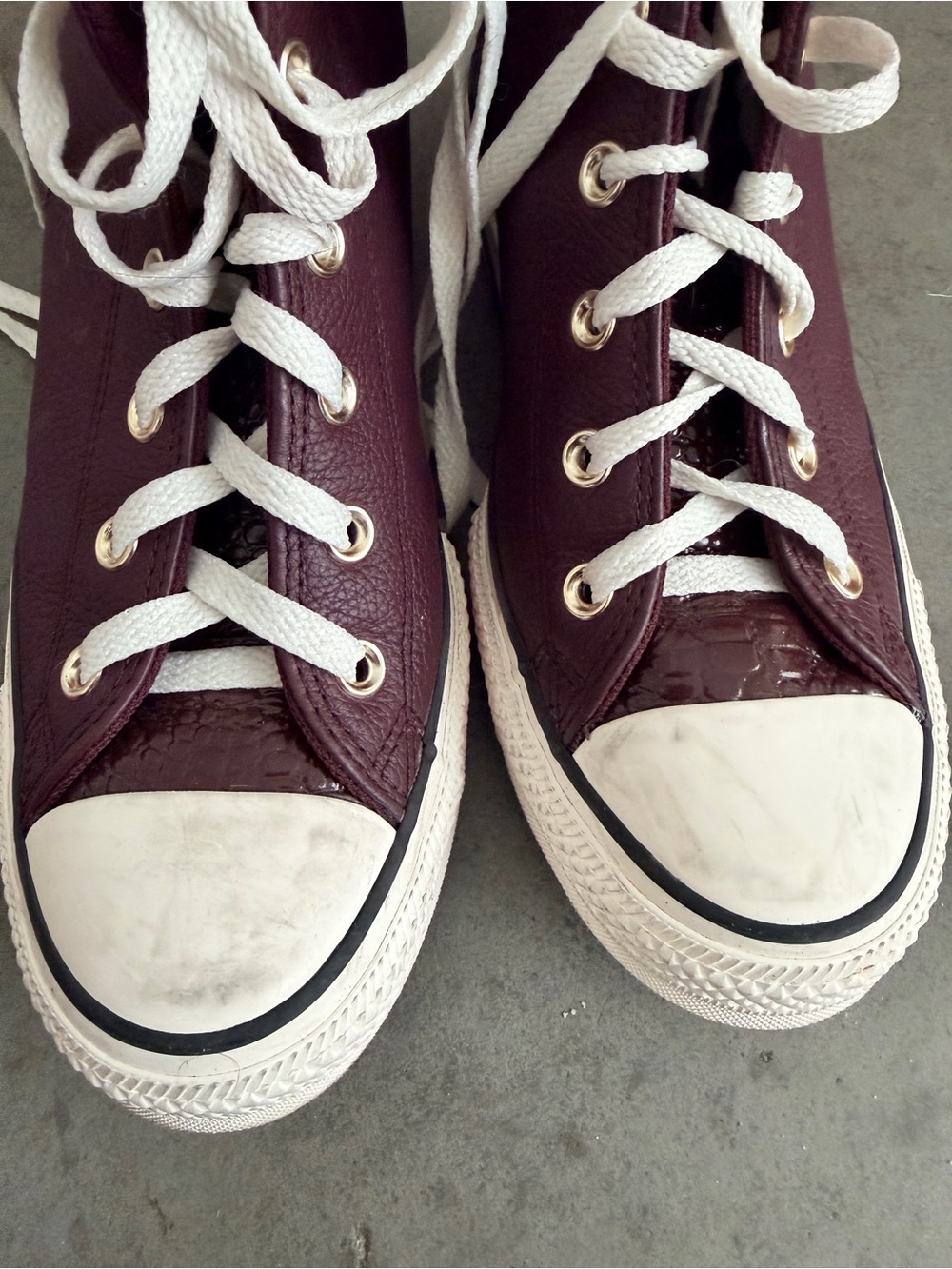 Converse All Star High Top Sneakers - Dark Brown and White - Picture 7 of 10
